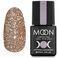 Odblaskowy lakier hybrydowy MOON Full Crystal 01 beżowy 8ml