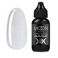 База камуфлирующая MOON Full French Rubber Base 15 полупрозрачный с блестками 30 мл 