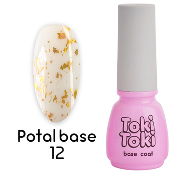 Hybrid base Toki Toki Potal Base 12 milk peach with foil flakes5 ml