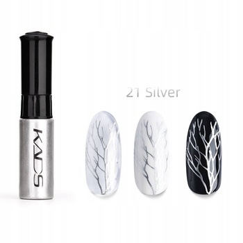 Kads 21 pearl gray nail stamping varnish 10 ml