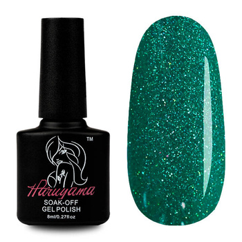 Gel Polish malachite with glitter Haruyama 200 8ml