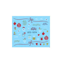 Self-adhesive nail stickers Christmas Santa Claus STZ-1074