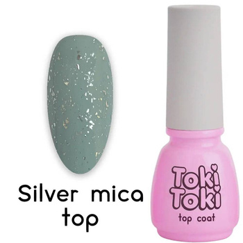 Toki Toki Silver Mica Top hybrid top with "confetti" effect 5 ml