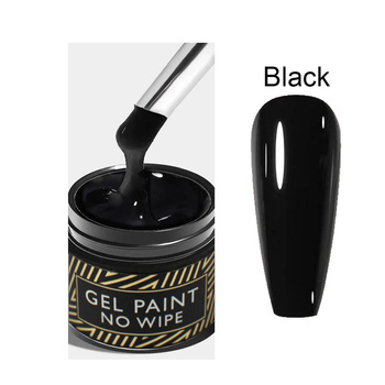 F.O.X Gel Paint No Wipe (Black) hybrid 002 5 ml