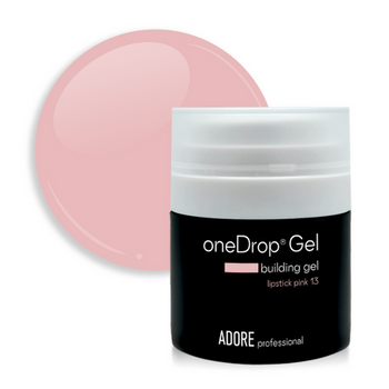 Adore One Drop Gel No.13 Lipstick Pink - nail extension gel, 30 g