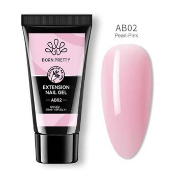 BORN PRETTY polygel acrylic gel extensions AB02 pink 30 ml