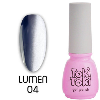 Cat's Eye Gray Blue Magnetic Nail Polish Gray-blue cat's eye Toki Toki Lumen 04 5ml