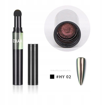 Chameleon Effect nail powder in HY02 green pen