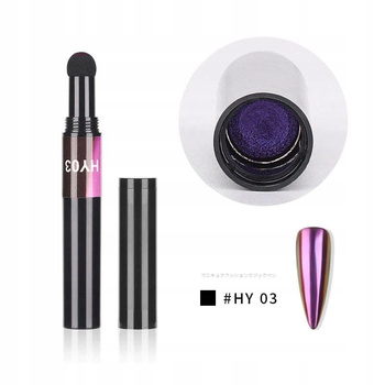 Chameleon Effect nail powder in HY03 purple pen