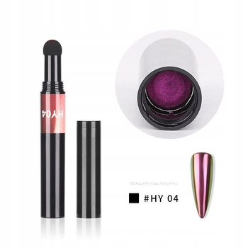 Chameleon Effect nail powder in HY04 purple-green pen