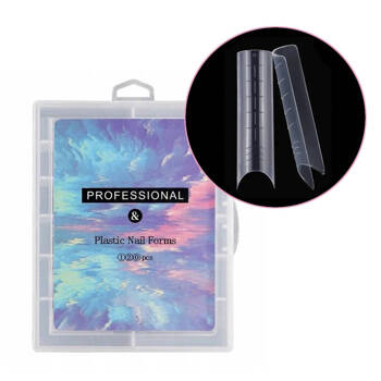 Dual forms nail extensions Arch squares YCJM-07 with a perfect C-curve, set of 120 pcs