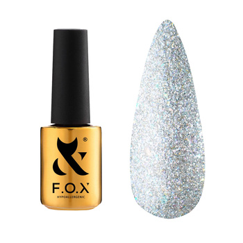 FOX Top Holographic hybrid top with shiny holographic particles, 14 ml