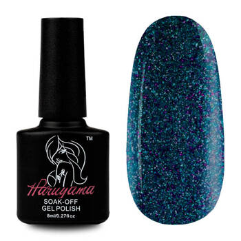 Gel Polish azure with holographic particles Haruyama 121 8ml