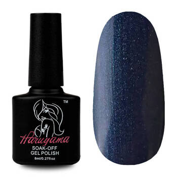 Gel Polish dirty navy blue with glitter particles Haruyama 191 8ml