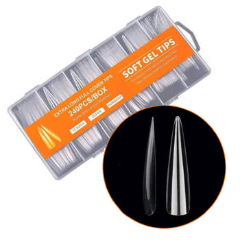 Gel tips Stylet XXL transparent 240 pcs