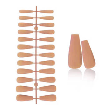 Gel tips for nail extension Ballerina Nude 240 pcs