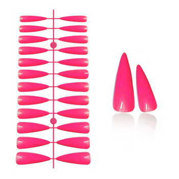 Gel tips for nail extension Stiletto Pink 240 pcs