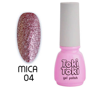 Hybrid nail Toki-Toki Mica 04 pink with glitter 5ml