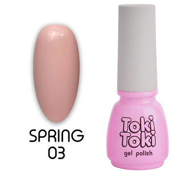 Hybrid nail polish Toki-Toki Spring SP03 pink peach 5ml