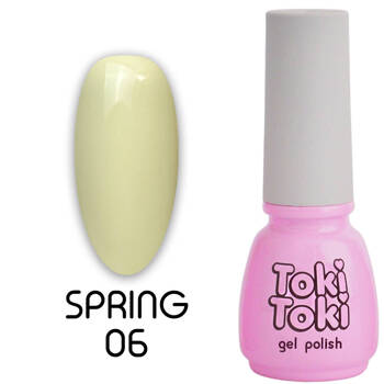 Hybrid nail polish Toki-Toki Spring SP06 light yellow 5ml