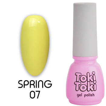 Hybrid nail polish Toki-Toki Spring SP07 yellow 5ml