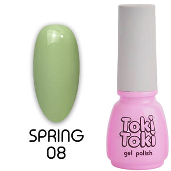 Hybrid nail polish Toki-Toki Spring SP08 green olive 5ml