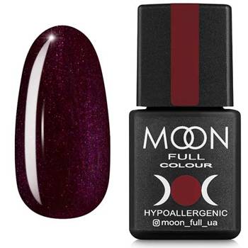 MOON FULL 145 nail polish dark plum with pearl 8ml