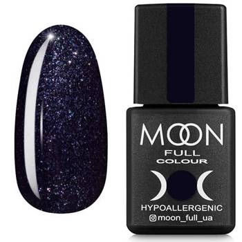 MOON FULL 189 nail polish black with glitter 8ml