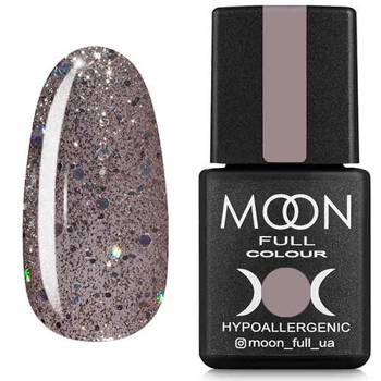 MOON FULL 323 nail polish silver beige of shiny glitter 8ml