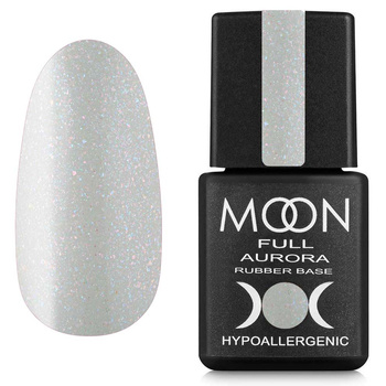 MOON Full Aurora Rubber Base 2004 color base, light gray with gloss, 8 ml