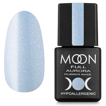 MOON Full Aurora Rubber Base 2009 color base, blue with gloss, 8 ml