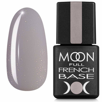 MOON Full Cover French Rubber Base 17 beige with glitter hybrid base 8ml