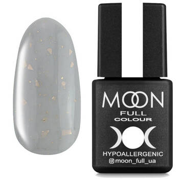 MOON Full Leaf 05 base, gray with gold flakes, 8 ml