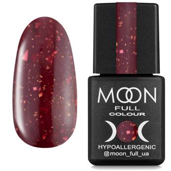 MOON Full Leaf 08 base, claret with gold flakes, 8 ml