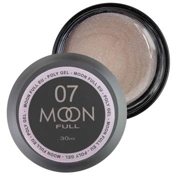 MOON Full acrylic gel for extensions 07 milk brown with glitter 30ml
