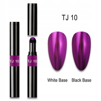 Mirror Effect nail powder in TJ10 Purple pen