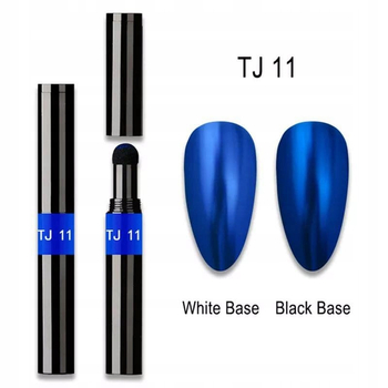 Mirror Effect nail powder in TJ11 Blue pen