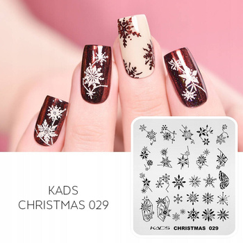 Nail plate Christmas stamping KADS 029