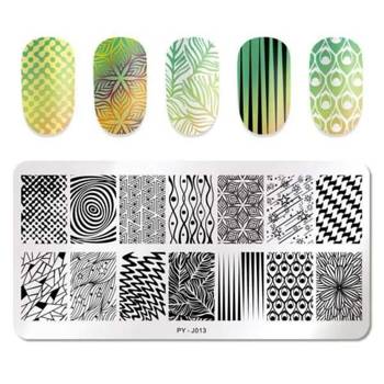Nail plate jungle stamping plate PY-J013