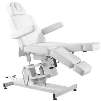 Professional electric couch bed for cosmetologist AZZURRO 706 (1 motor), white