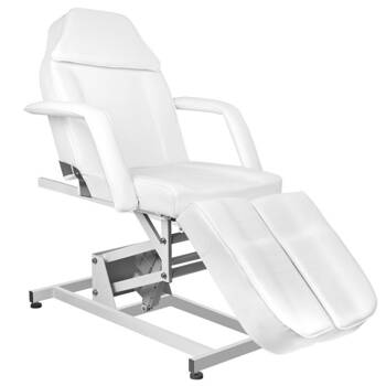 Professional electric pedicure bed / chair AZZURRO 673AS, white (1 motor)