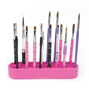 Professional organizer stand for brushes and other accessories - pink