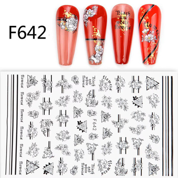 Self-adhesive nail stickers Tattoo F642