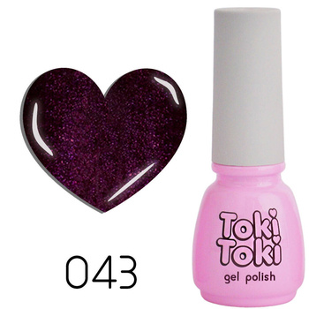 Toki-Toki 43 purple mother of pearl hybrid nail polish 5ml