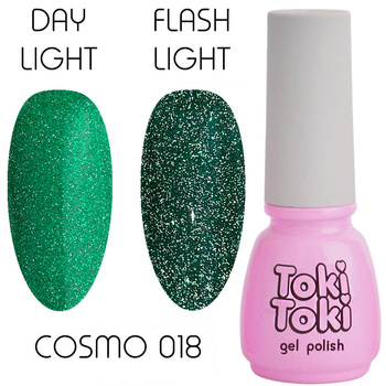 Toki-Toki Cosmo 18 green reflective hybrid varnish 5ml