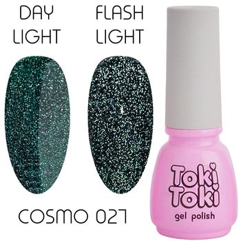 Toki-Toki Cosmo 27 dark green reflective hybrid varnish 5ml