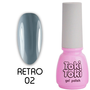 Toki-Toki Retro RT02 hybrid nail polish blue-gray 5ml