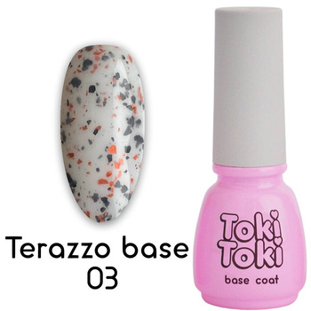 Toki-Toki Terazzo Base TR03 milk gray with foil flakes 5 ml