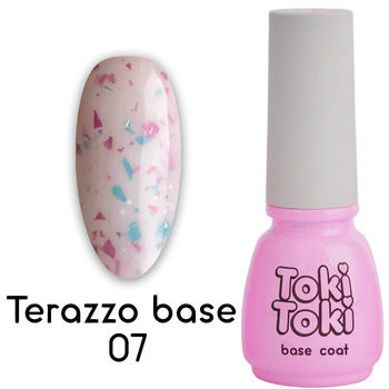 Toki-Toki Terazzo Base TR07 pink with foil flakes 5 ml