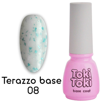 Toki-Toki Terazzo Base TR08 turkus with foil flakes 5 ml